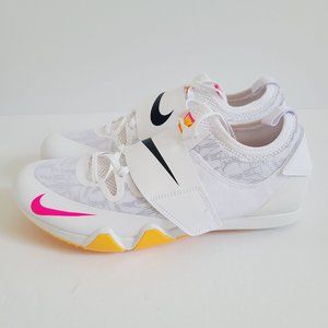 NEW Nike Pole Vault Elite 3 Track Shoes NO SPIKES AA1204-101 Size 12 White